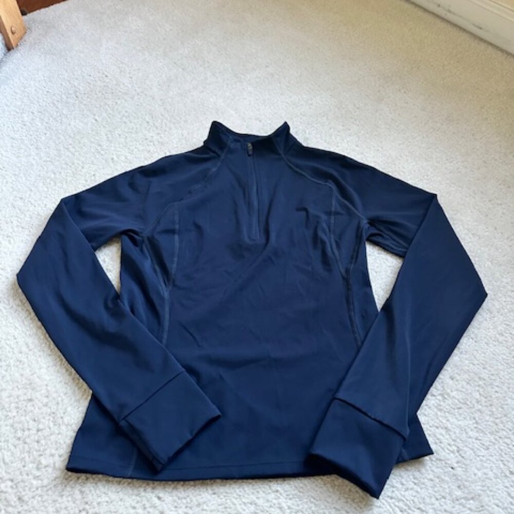 *NEW* ADANOLA - Ultimate Long Sleeve Quarter Zip Top (Navy Blue) - Size X-Large